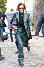 BELLA HADID Arrives at Lanvin Show at Paris Fashion Week 02/26/2020