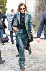 BELLA HADID Arrives at Lanvin Show at Paris Fashion Week 02/26/2020
