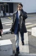 BELLA HADID Arrives at Max Mara Headquarters in Milan 02/19/2020