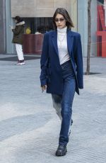 BELLA HADID Arrives at Max Mara Headquarters in Milan 02/19/2020