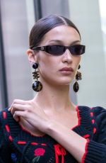 BELLA HADID Arrives at Versace Fashion Show at MFW in Milan 02/21/2020