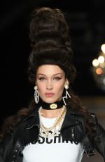BELLA HADID at Moschino Runway Show at Milan Fashion Week 02/20/2020