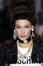 BELLA HADID at Moschino Runway Show at Milan Fashion Week 02/20/2020