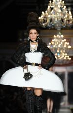 BELLA HADID at Moschino Runway Show at Milan Fashion Week 02/20/2020