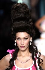 BELLA HADID at Moschino Runway Show at Milan Fashion Week 02/20/2020