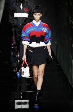 BELLA HADID at Versace Runway Show at Milan Fashion Week 02/21/2020