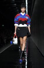 BELLA HADID at Versace Runway Show at Milan Fashion Week 02/21/2020