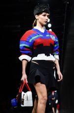 BELLA HADID at Versace Runway Show at Milan Fashion Week 02/21/2020