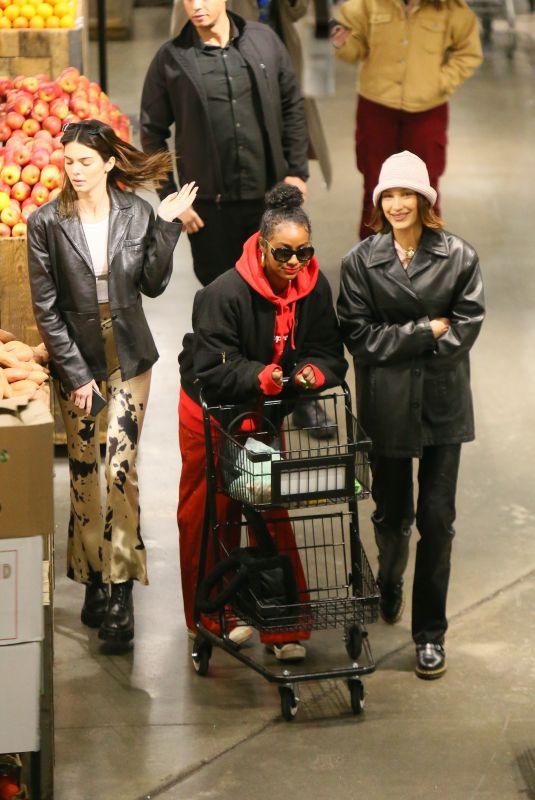 BELLA HADID, JUSTINE SKYE and KENDALL JENNER at Whole Foods in New York 02/14/2020