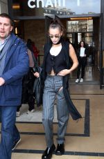 BELLA HADID Leaves Haider Ackermann Fashion Show at PFW in Paris 02/29/2020