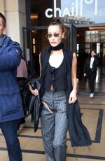 BELLA HADID Leaves Haider Ackermann Fashion Show at PFW in Paris 02/29/2020