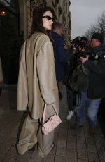 BELLA HADID Leaves Her Hotel in Paris 02/28/2020