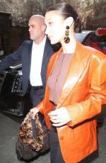BELLA HADID Leaves Michael Kors Show at New York Fashion Week 02/12/2020