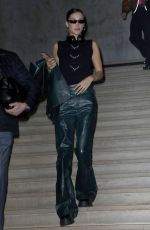 BELLA HADID Leaves Mugler Fashion Show at PFW in Paris 02/26/2020