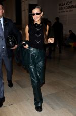 BELLA HADID Leaves Mugler Fashion Show at PFW in Paris 02/26/2020