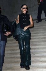 BELLA HADID Leaves Mugler Fashion Show at PFW in Paris 02/26/2020