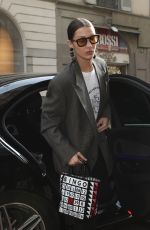BELLA HADID Out in Milan 02/21/2020