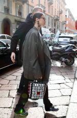 BELLA HADID Out in Milan 02/21/2020