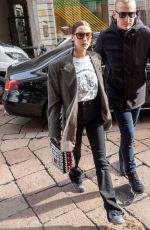BELLA HADID Out in Milan 02/21/2020