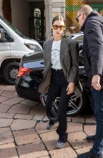 BELLA HADID Out in Milan 02/21/2020