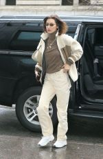 BELLA HADID Out in New York 02/11/2020