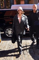 BELLA HADID Out in New York 02/14/2020