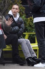 BELLA HADID Out with Friends in New York 01/31/2020