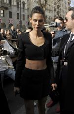 BIANCA BALTI Out at Milan Fashion Week 02/23/2020