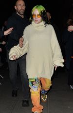 BILLIE EILISH Arrives at BBC Studios in London 02/19/2020