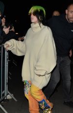 BILLIE EILISH Arrives at BBC Studios in London 02/19/2020