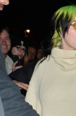 BILLIE EILISH Arrives at BBC Studios in London 02/19/2020