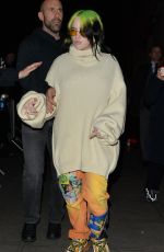 BILLIE EILISH Arrives at BBC Studios in London 02/19/2020