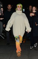 BILLIE EILISH Arrives at BBC Studios in London 02/19/2020