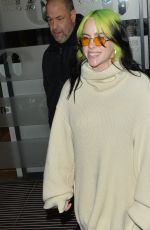 BILLIE EILISH Arrives at BBC Studios in London 02/19/2020