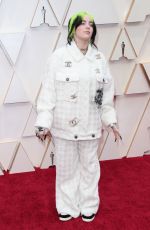 BILLIE EILISH at 92nd Annual Academy Awards in Los Angeles 02/09/2020