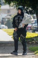 BILLIE EILISH Dropping Off Bouquets of Flowers to Friends in Los Angeles 02/14/2020