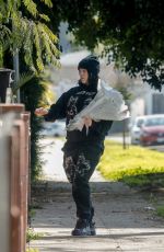 BILLIE EILISH Dropping Off Bouquets of Flowers to Friends in Los Angeles 02/14/2020