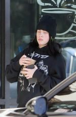 BILLIE EILISH Dropping Off Bouquets of Flowers to Friends in Los Angeles 02/14/2020