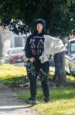 BILLIE EILISH Dropping Off Bouquets of Flowers to Friends in Los Angeles 02/14/2020