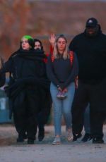 BILLIE EILISH Heading to Desert in Palmdale for a Photoshoot 02/03/2020