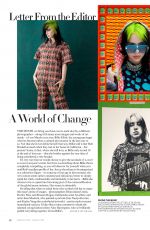 BILLIE EILISH in Vogue Magazine, March 2020