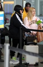 BLAC CHYNA at LAX Airport in Los Angeles 02/05/2020