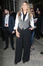 BLAKE LIVELY Arrives at Michael Kors Fashion Show in New York 02/12/2020