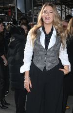 BLAKE LIVELY Arrives at Michael Kors Fashion Show in New York 02/12/2020