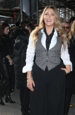 BLAKE LIVELY Arrives at Michael Kors Fashion Show in New York 02/12/2020