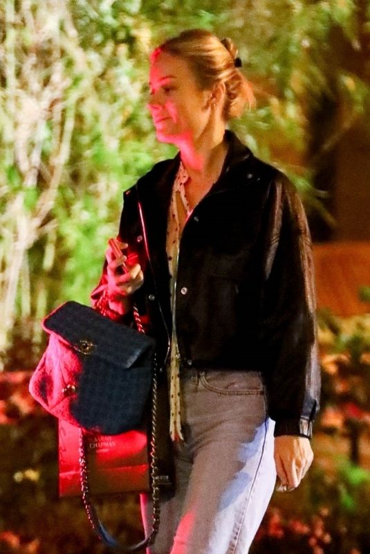 BRIE LARSON at San Vincente Bungalow in West Hollywood 02/06/2020