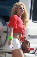 BRITNEY SPEARS with Medical Walking Boot Out in Los Angeles 02/12/2020