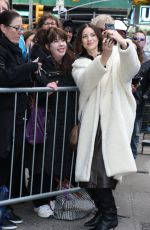 CAITRIONA BALFE Arrives at Strahan, Sara & Keke in New York 02/12/2020
