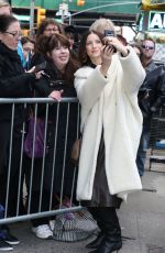 CAITRIONA BALFE Arrives at Strahan, Sara & Keke in New York 02/12/2020