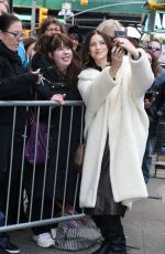 CAITRIONA BALFE Arrives at Strahan, Sara & Keke in New York 02/12/2020